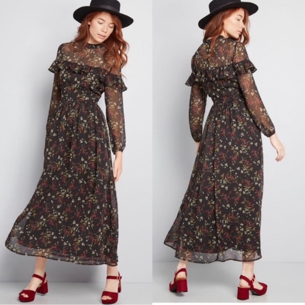 BB Dakota fall floral chic dress size 8